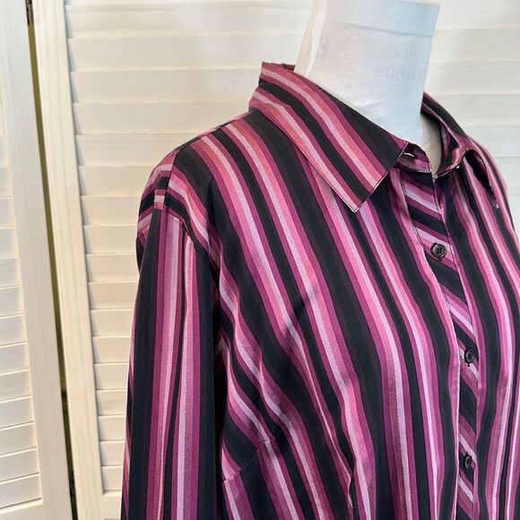 Lane Bryant Shirt Top 24/26 Classic Button Down NWT - Picture 6 of 16